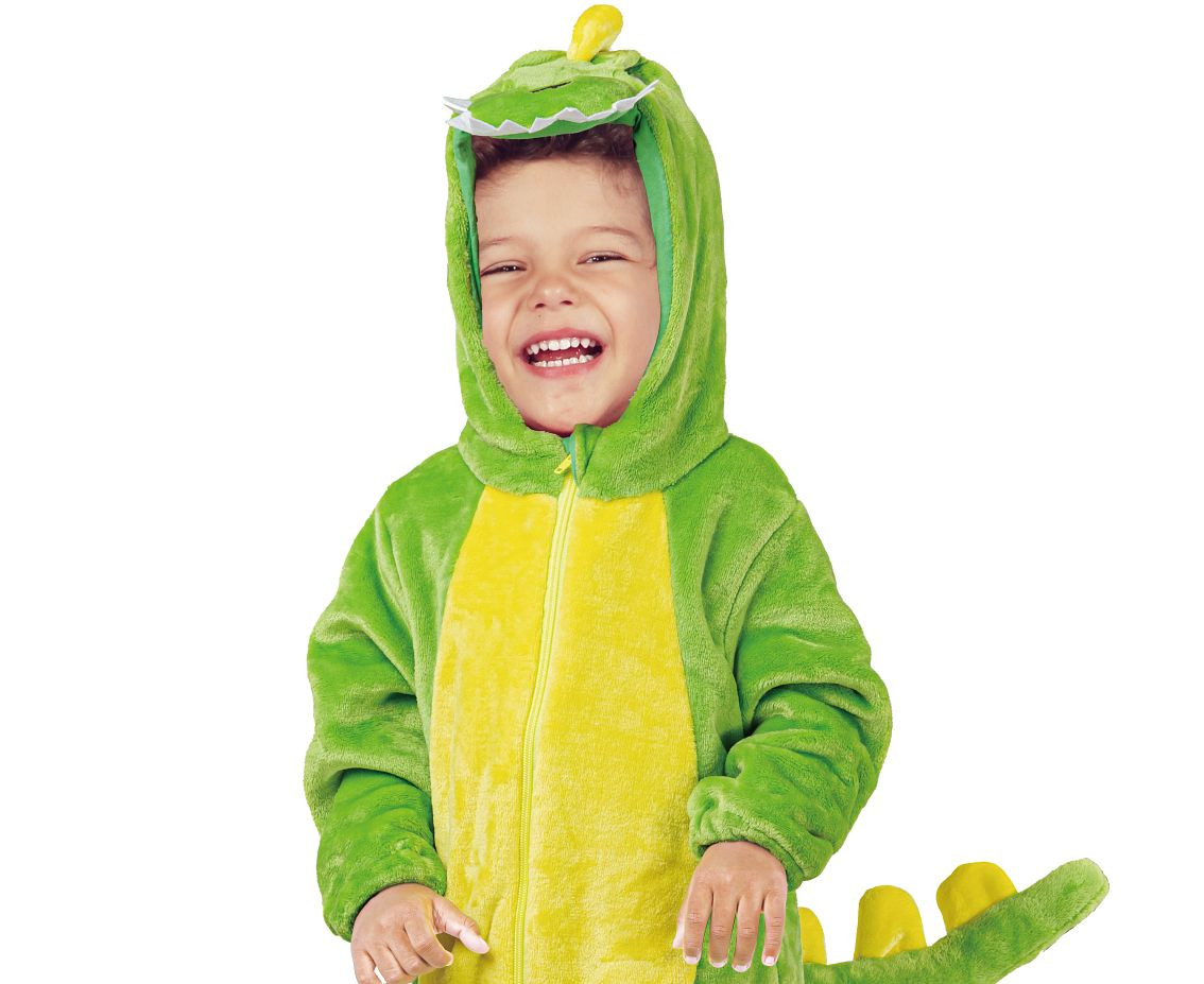 Costume for child Dinosaur (hooded jumpsuit), size 92/104 cm